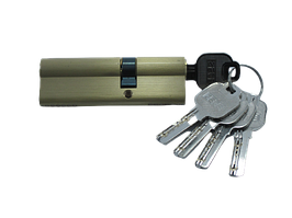 Циліндр дверний ZETE 30×40 ключ-ключ Золото