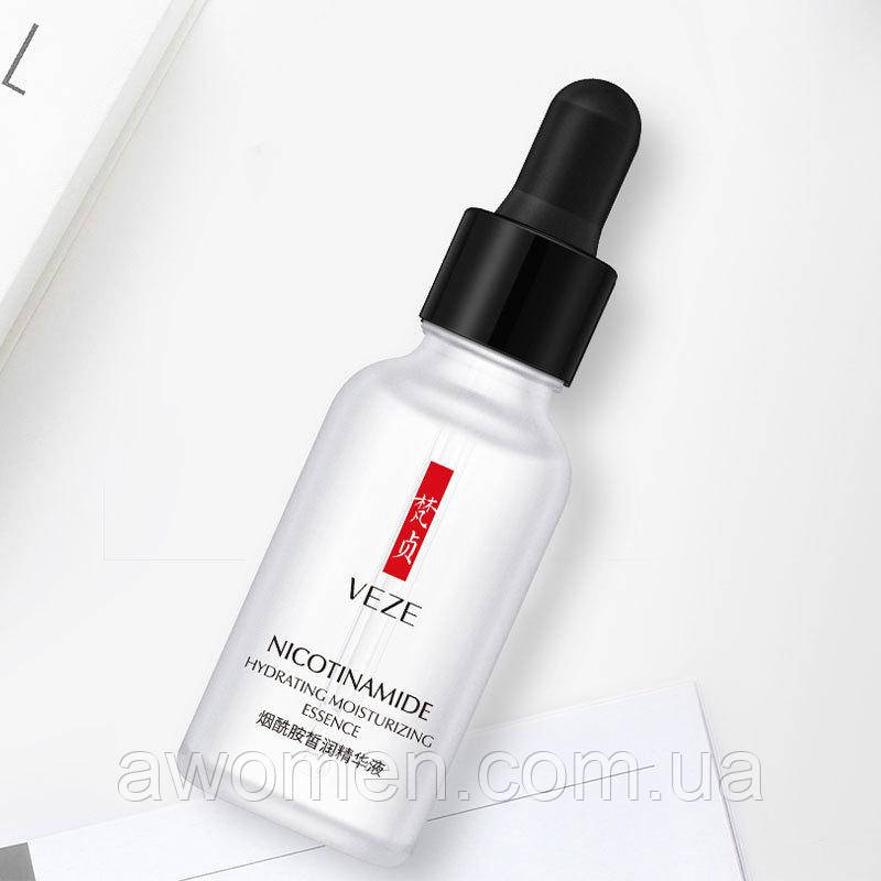 Уценка! Сироватка для обличчя Veze Nicotinamide зволожувальна та вирівнювальна 15 ml (м'ята коробка)