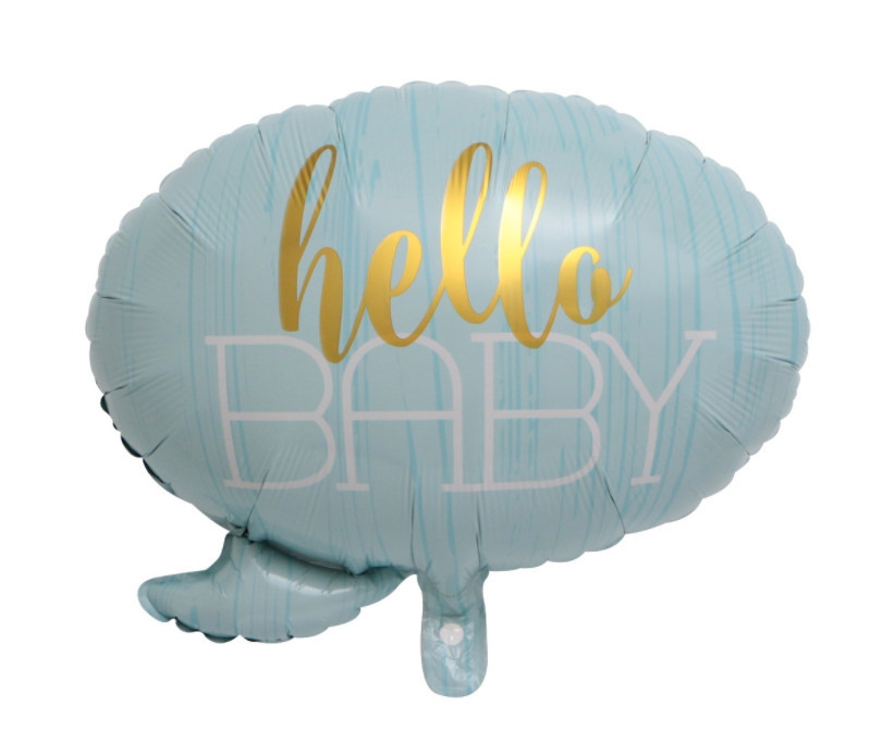 Фольгована фігурна куля "Облачко голубе" Hello Baby" Розмір: 578см*54sм.