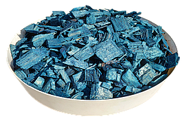 Щепа (тріска) декоративна кольорова GARDEN, 50л, синя, квадратна, 886