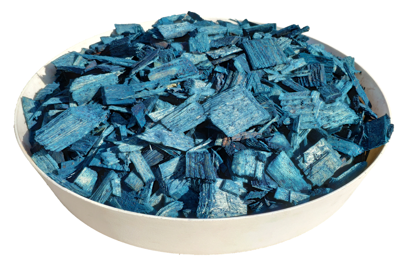 Щепа (тріска) декоративна кольорова GARDEN, 50л, синя, квадратна, 886 - фото 1 - id-p1446488452