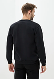 Світшот чорний Jordan Sweatshirt Кофта чоловіча спортивна з логотипом Джордан, Пайта Светр трикотажний бавовна, фото 3