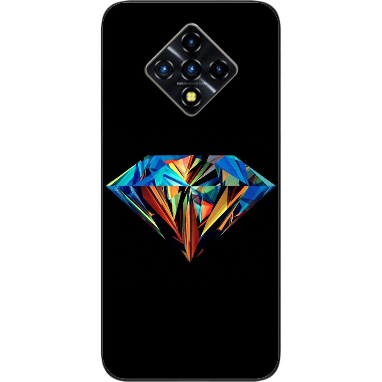 Силіконовий чохол бампер для Infinix Zero 8 з картинкою Діамант