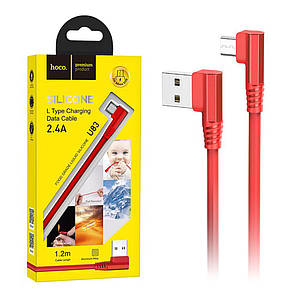 Кабель microUSB Hoco U83 Puissant Silicone 1.2м (2.4A)