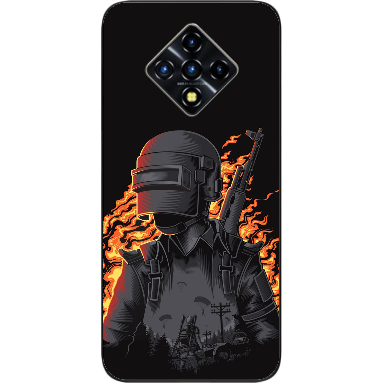Силіконовий чохол для Infinix Zero 8 з картинкою PUBG