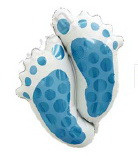 Фольгована фігурна куля" Ноги блакитні" Розмір:70см*60см.