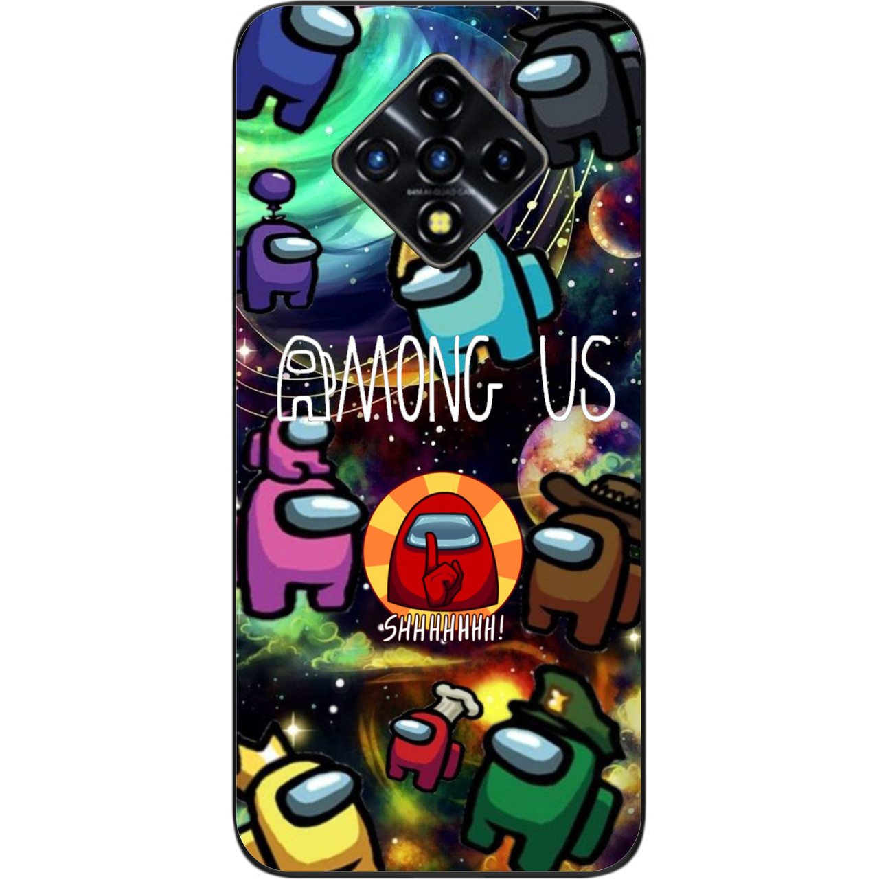Силіконовий чохол для Infinix Zero 8 з картинкою Among us Серед нас