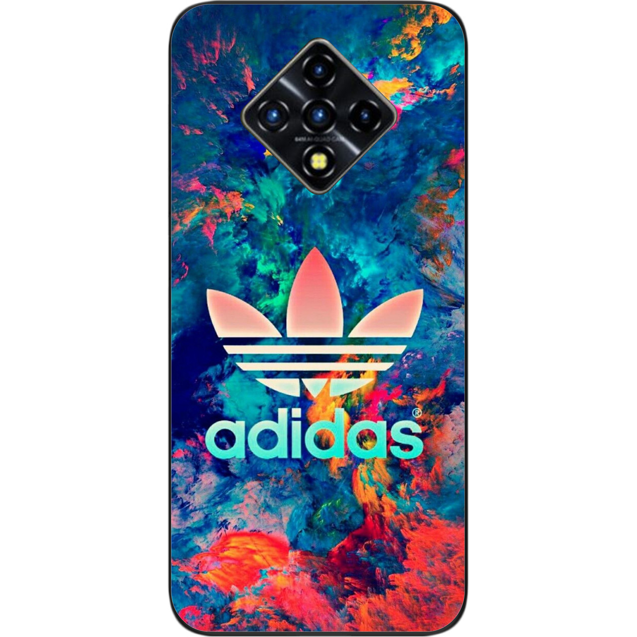 Силіконовий чохол для Infinix Zero 8 з картинкою Adidas