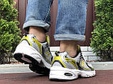Чоловічі кросівки New Balance Abzorb 530 шкіряні в сіточку сірі жовті, фото 6
