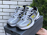 Чоловічі кросівки New Balance Abzorb 530 шкіряні в сіточку сірі жовті, фото 7