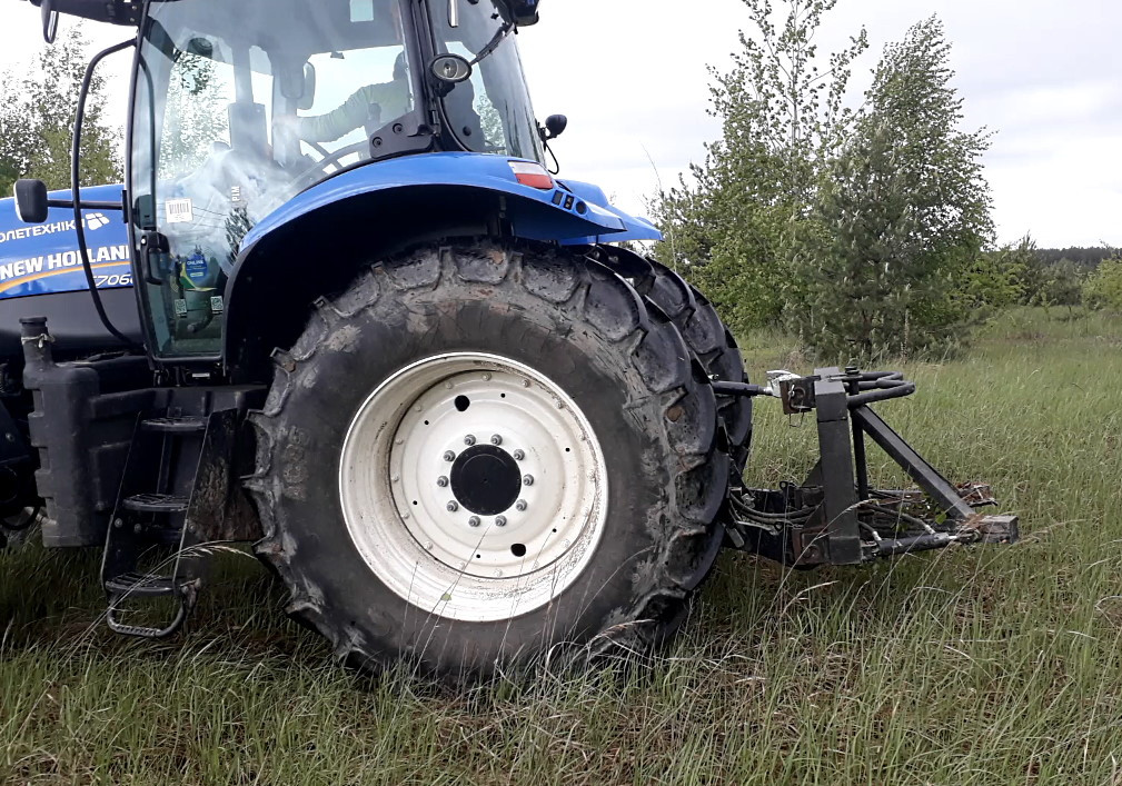 Корчеватель пней к трактору New Holland усиленный КРД-2Г-НХ-120-2зм +2гидроцилиндра, зубы в 2 ряда - фото 8 - id-p1446519322