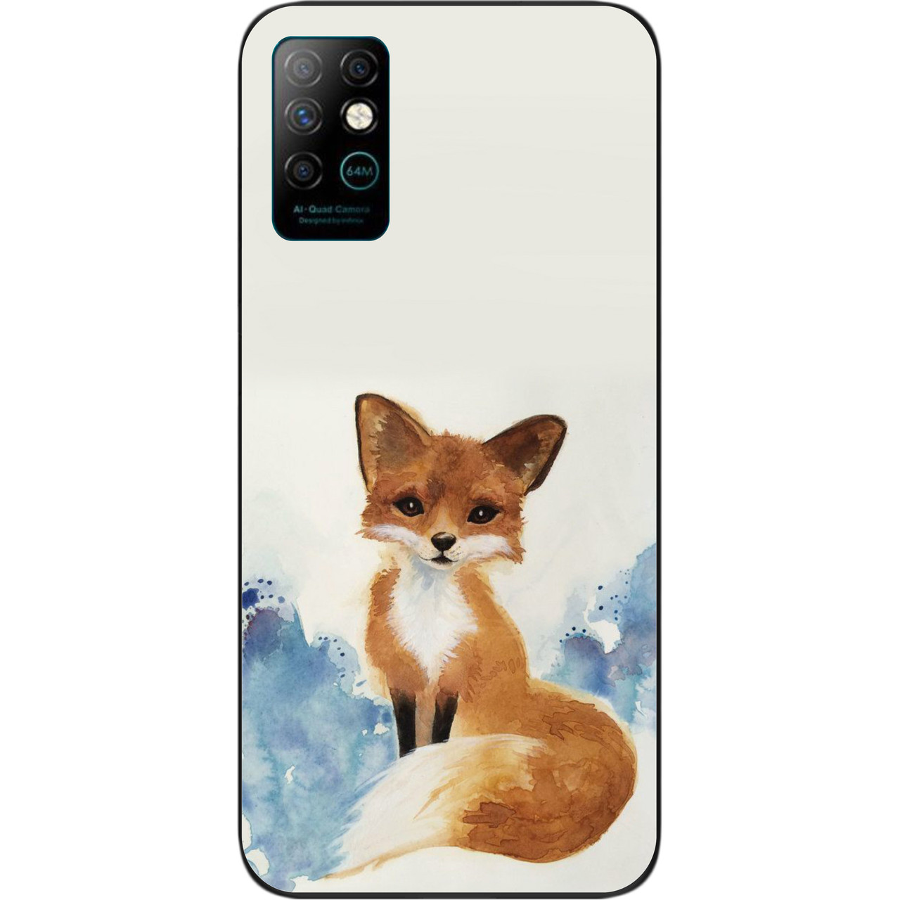 Силіконовий чохол для Infinix Note 8 з картинкою Лисиця