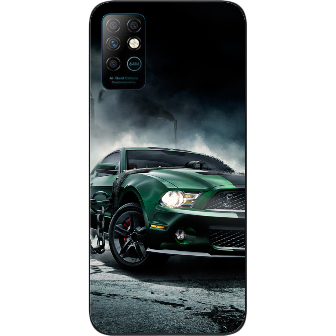 Силіконовий чохол для Infinix Note 8 з картинкою Мустанг