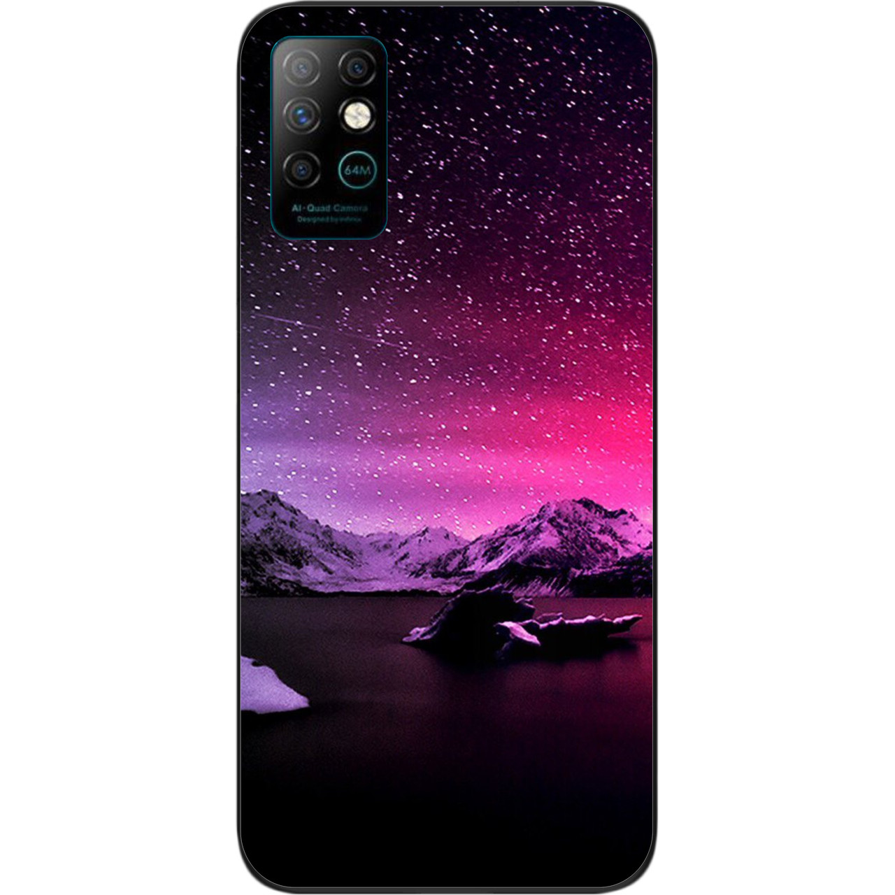 Силіконовий чохол бампер для Infinix Note 8 з картинкою Зірки