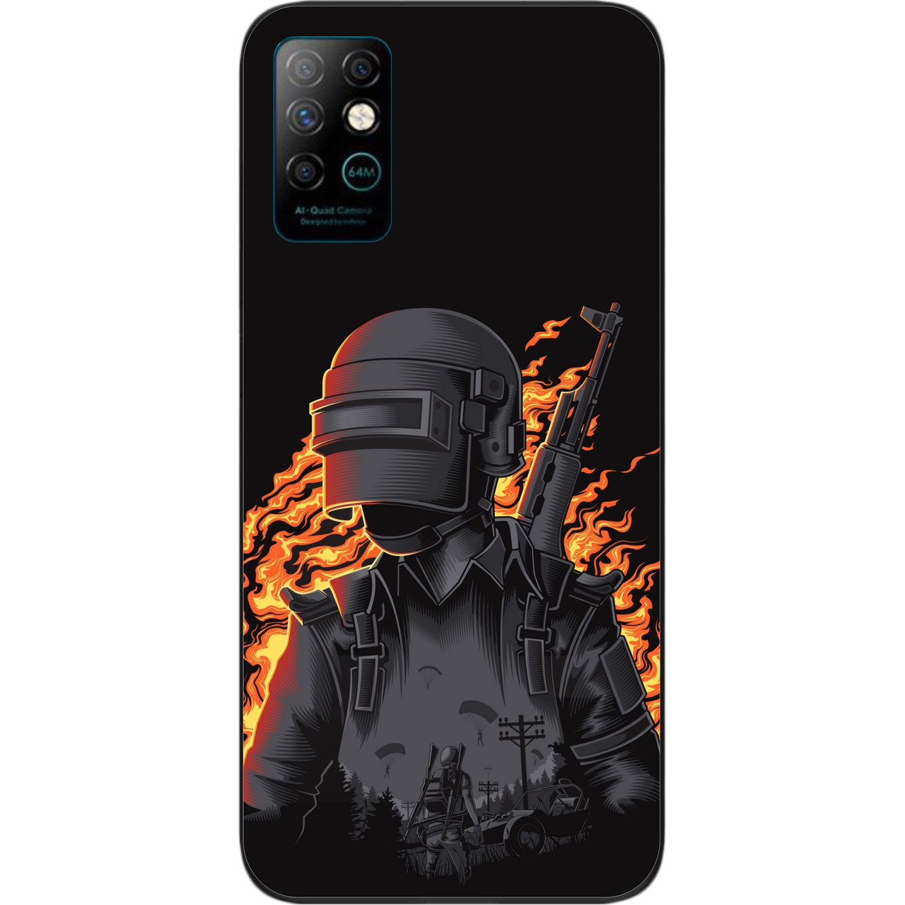 Силіконовий чохол для Infinix Note 8 з картинкою PUBG