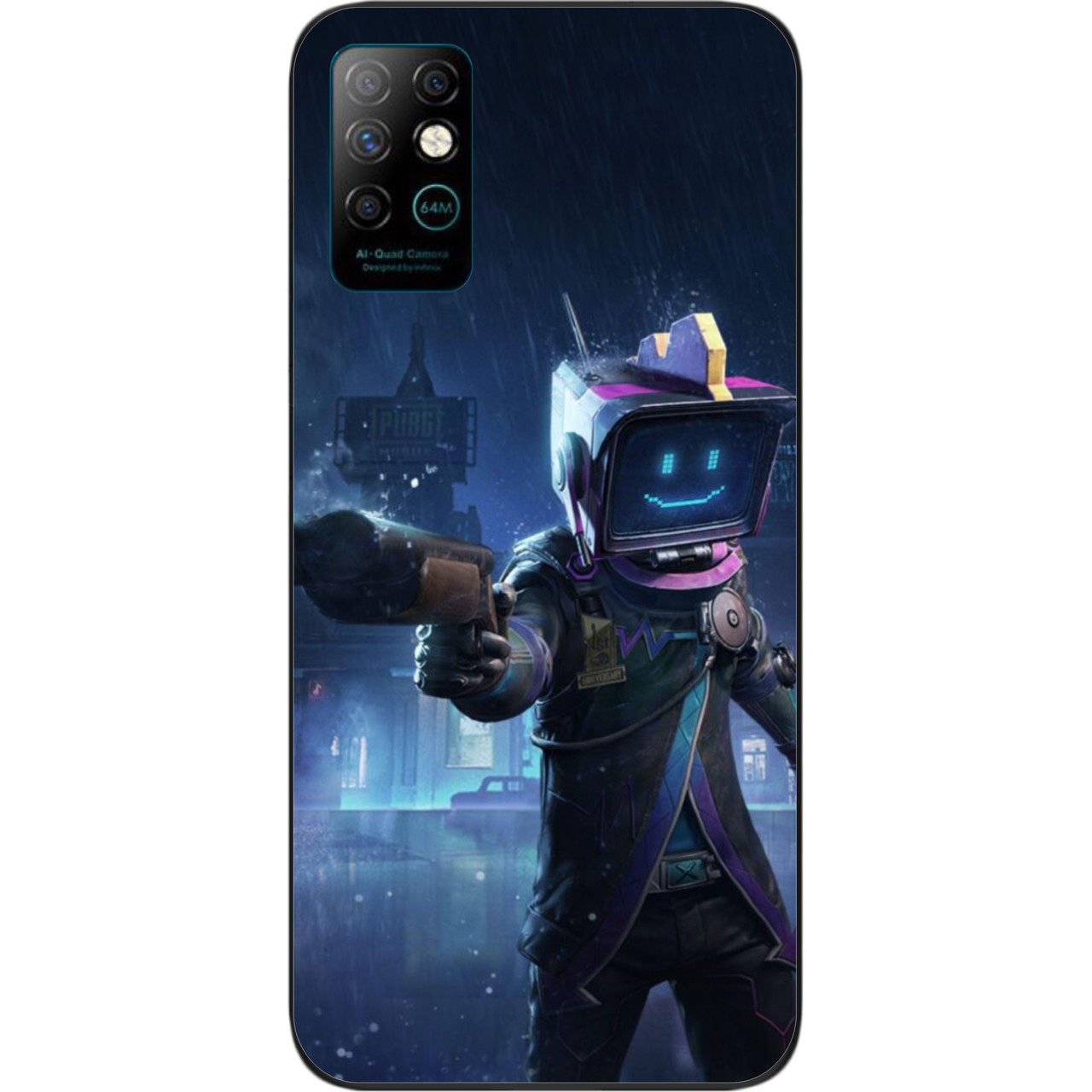Силіконовий чохол для Infinix Note 8 з картинкою PUBG Mobile