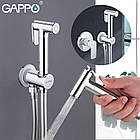 Змішувач для гігієнічного душу GAPPO прихований білий латунь G7248, фото 6