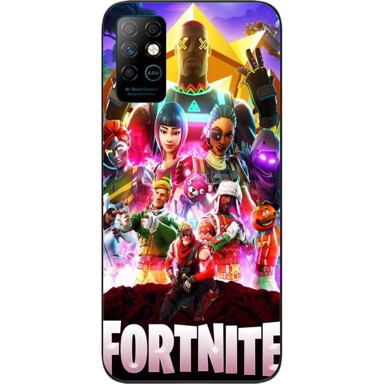Силіконовий чохол для Infinix Note 8 з картинкою Гра Фортнайт