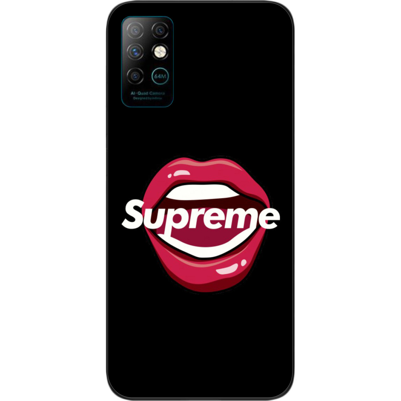 Силіконовий чохол для Infinix Note 8 з картинкою Губи Supreme