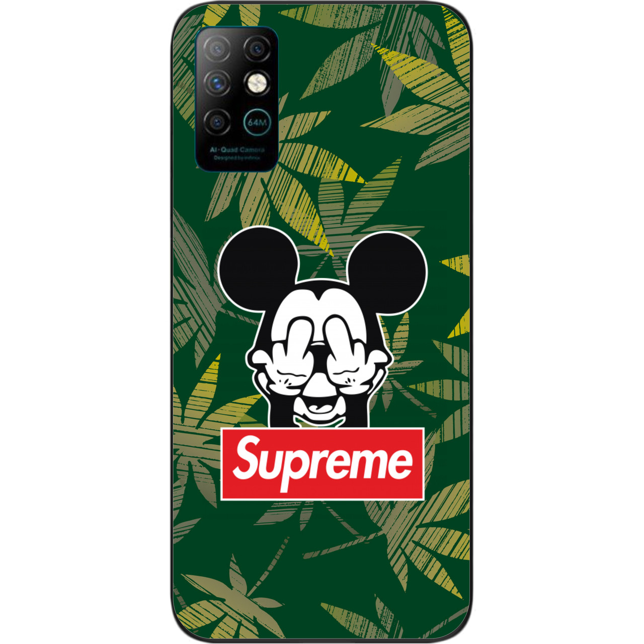 Силіконовий чохол для Infinix Note 8 із зображенням Міккі Supreme