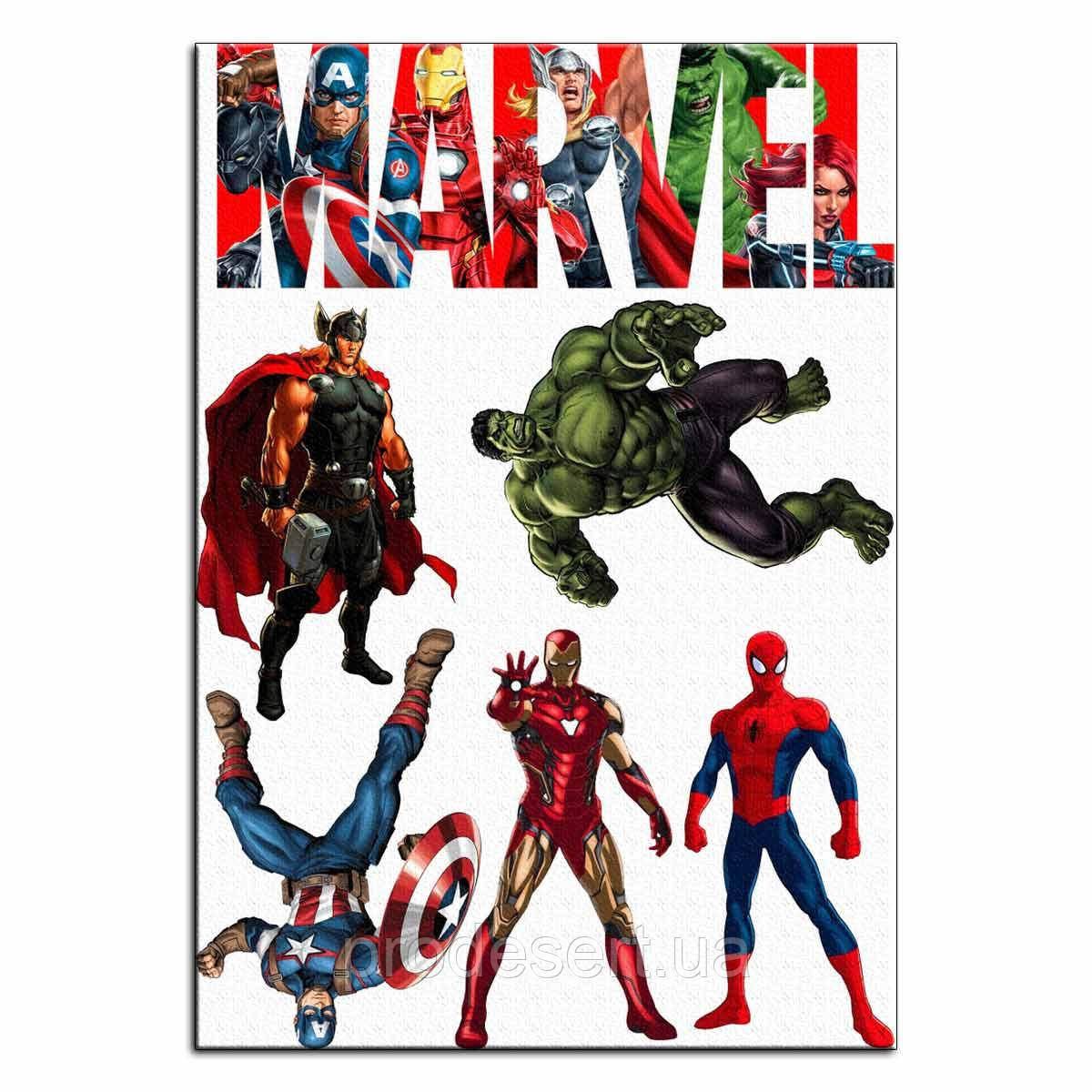 Marvel 12 см вафельна картинка