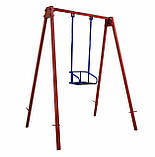 Гойдалка дитяча садова вулична посилена 2 м (до 150 кг навантаження на місце), фото 3