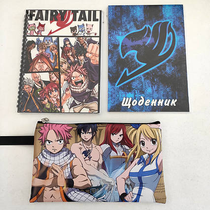 Набір "Хвіст Феї": щоденник, пенал, скетчбук