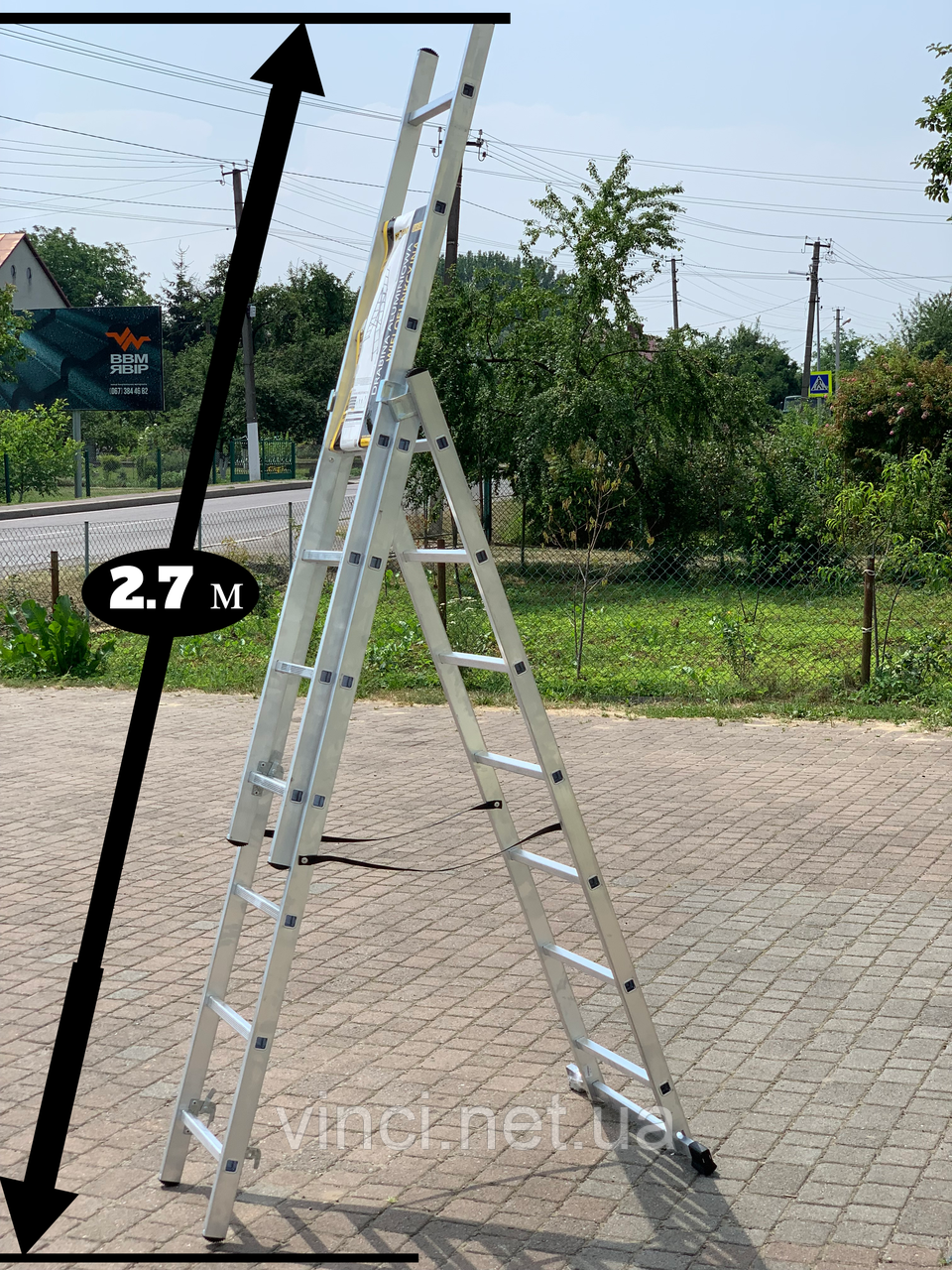 Багатофункціональна Алюмінієва драбина DRABEST з навантаженням 150кг Лестница Стремянка алюминиевая раскладная