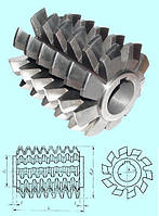 Фреза червячная М 3,75 кл.т.А, Р18, 20град, 90х80х32мм; 2°44'