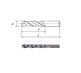 Свердло d 3,1 х18х 49 ц/х Р6АМ5 короткий ліве з вышлифованным профілем ГОСТ 4010-77, фото 2