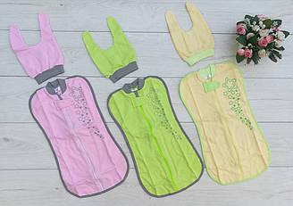 Пелюшка-кокон "Зірочка" + шапочка (байка)