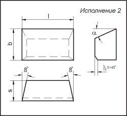Пластина 01151 ВК8 (20х12х7х18гр) (для прохідних, розточувальних та револьверних різців)