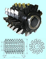 Фреза червячная М18,0 кл.т.А, Р6М5, 20град 236х280х60мм; 5°24' сборная (2510-4236) ГОСТ 9324-80 тип 2