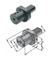 Резцедержатель для расточных резцов с ц/х Е2-30х10, с хвостовиком VDI30-3425 DIN69880