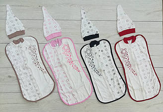 Пелюшка-кокон "Зірочка" + шапочка (інтерлок)