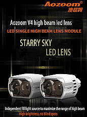 AOZOOM LED прожектори дальнього світла Starry Sky / LED High Beam projector lens Starry Sky, фото 3