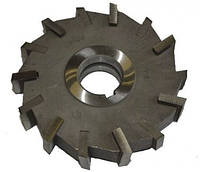 Фреза дискова 3-х стороння 100х16х27, Z=12 Р6М5 з різноспрямованими зубцями, зі вставними ножами, фото 1