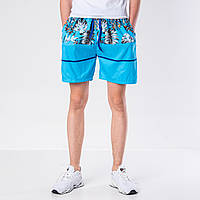Чоловічі шорти (плащівка) блакитного кольору