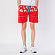 Чоловічі шорти (плащівка), червоного кольору - фото 1 - id-p1446590987