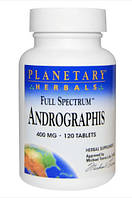 Андрографис, Andrographis, Planetary Herbals, 400 мг, 120 таблеток