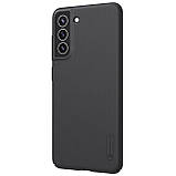 Захисний чохол Nillkin для Samsung Galaxy S21 FE 2021 Super Frosted Shield Black Чорний, фото 3