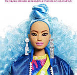 Лялька Барбі Екстра Модниця зі скейтбордом Barbie Extra Doll #4 with Skateboard GRN30 Mattel Оригінал, фото 5