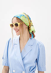 Дизайнерська шовкова косинка "Київські пейзажі"