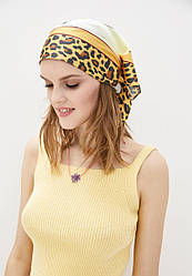 Дизайнерська шовкова косинка "Дівчина-пантера"