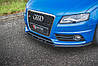 Спліттер Audi A4 B8 S-Line / S4 B8 (07-11) елерон тюнінг обвіс (V1), фото 5