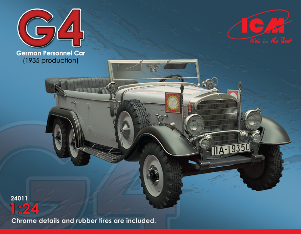Пластикова модель 1/24 ICM 24011 німецький автомобіль Typ G4 (виробництва 1935г.),, фото 1