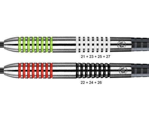 Набір дротиків для гри в дартс Winmau Ton Machine з вольфраму 22 і 24 грами, фото 2
