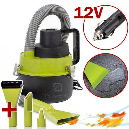 Автопылесо The Black multifunction wet and dry vacuum - компактний пыселос для хімчистки салону авто, фото 1