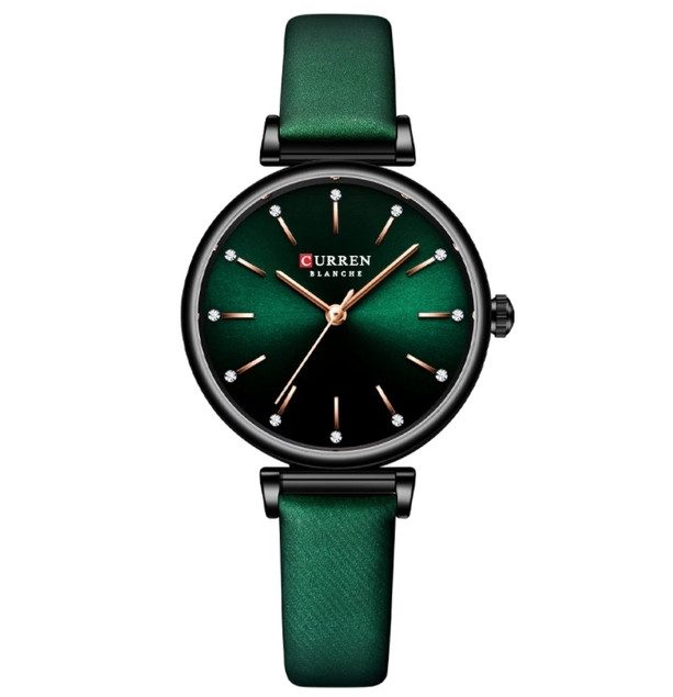 Гарний жіночий кварцовий годинник зелений