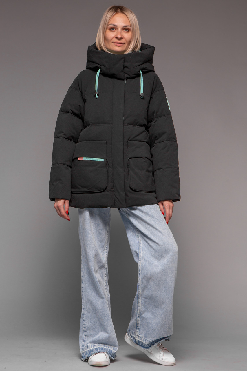 Пуховик TOWMY 3031 black green